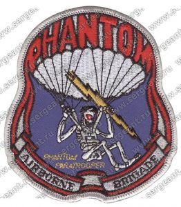 Нашивка команды военного парашютизма «Phantom Airborne brigade» ― Sergeant Online Store